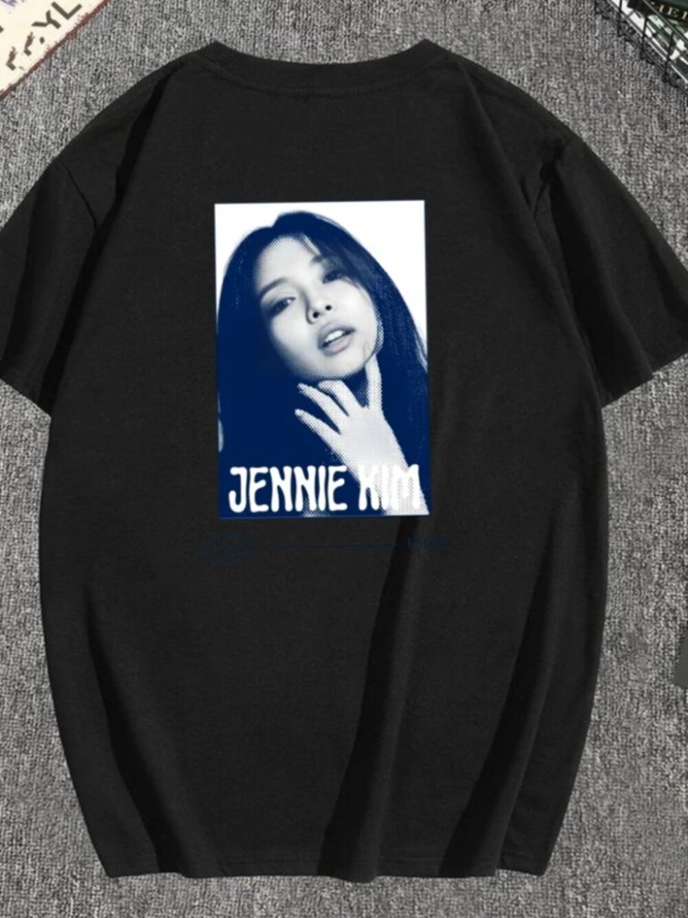 Summer Black Jennie Kim Portrait Graphic tee